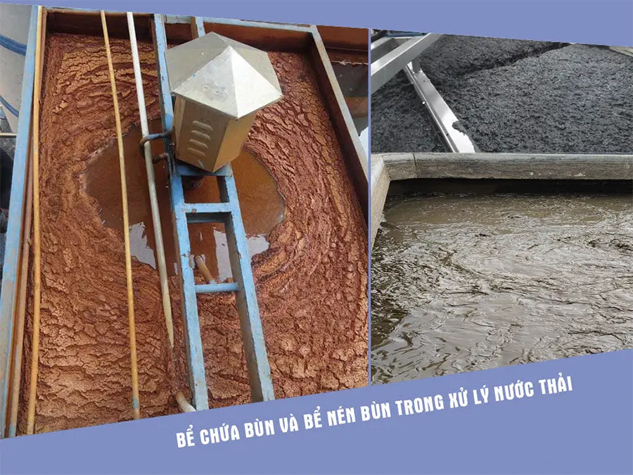 Bể chứa bùn, nén bùn trong xử lý nước thải: Xử lý bùn hiệu quả