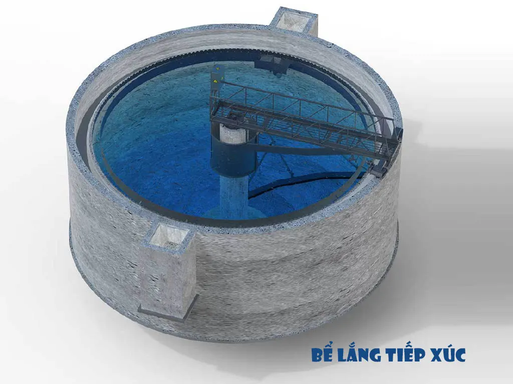 Bể lắng tiếp xúc: Nguyên lý hoạt động, cấu tạo & ứng dụng