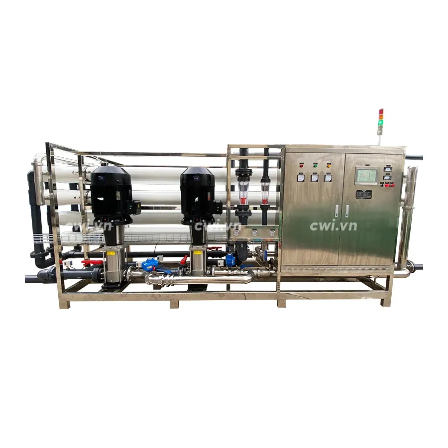 Hệ thống RO Nhà máy xử lý nước sạch: Công suất lọc 50m3/ngày