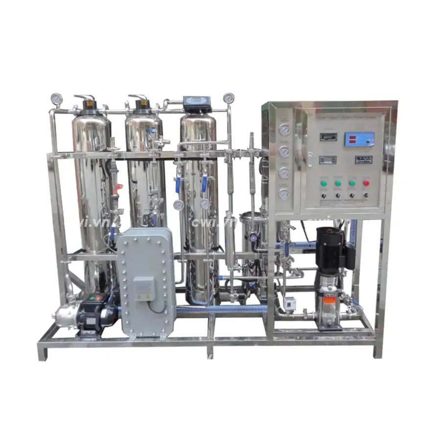 Hệ thống xử lý nước RO+EDI hai giai đoạn (2m3/h)