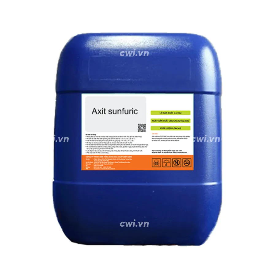 Hóa chất Axit sulfuric (H2SO4) trong xử lý nước thải