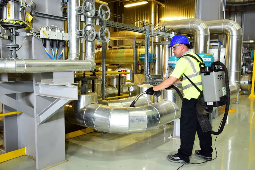 Nước trong quá trình làm mát và vệ sinh