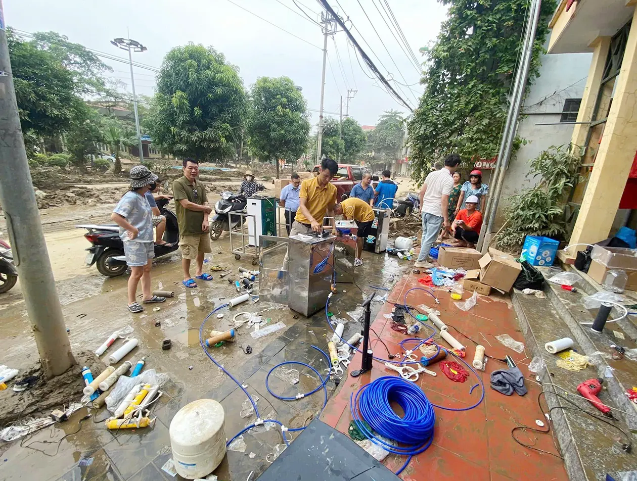 Hành trình mang nguồn nước sạch đến yên bái sau bão Yagi
