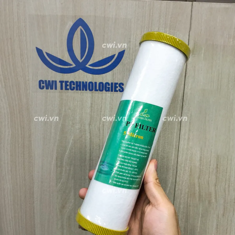 Lõi lọc bông nén 20 inch 5mc: Loại bỏ tạp chất hoàn hảo