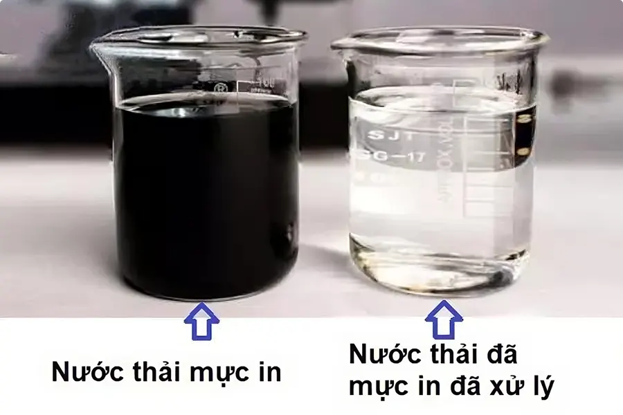 Xử lý nước thải mực in: Đặc điểm và quy trình