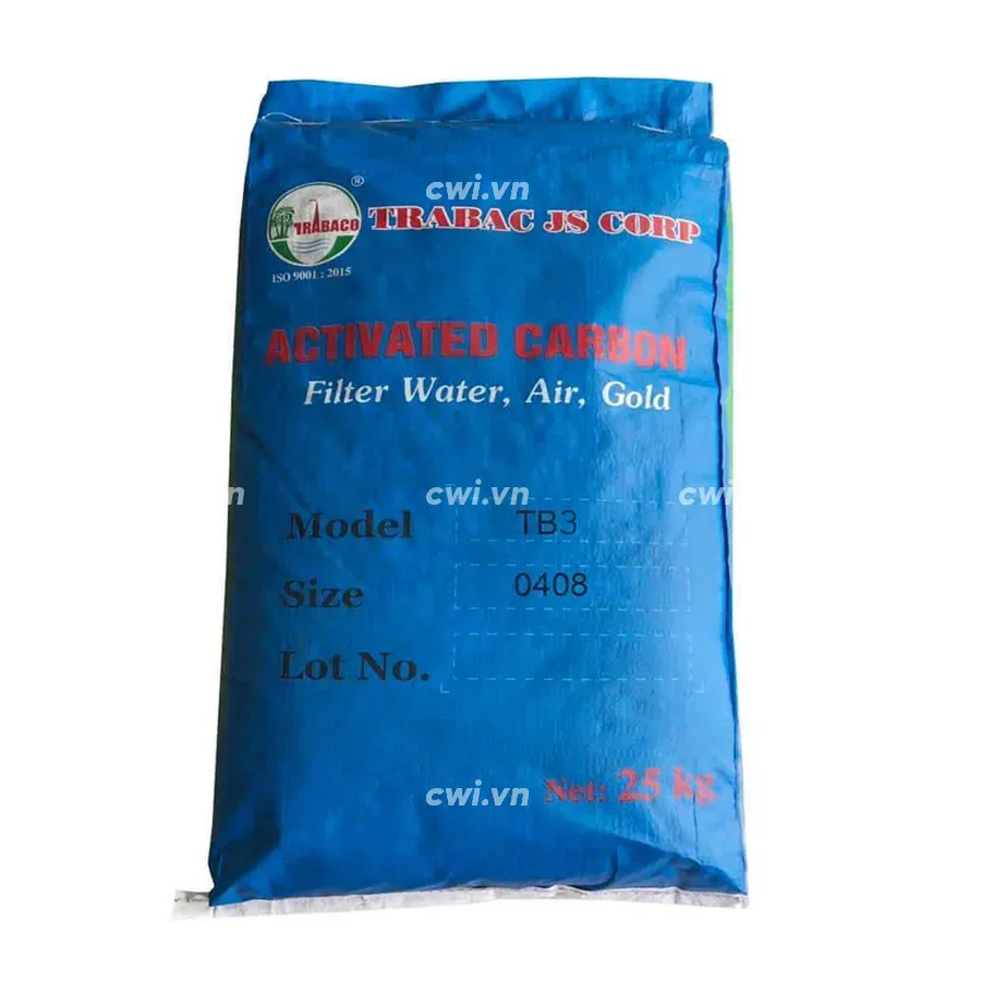 Than hoạt tính Trà Bắc TB3, lodine: 900 – 1000 mg/g